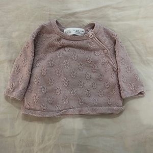 Newborn 0-1 Texture Knit Sweater